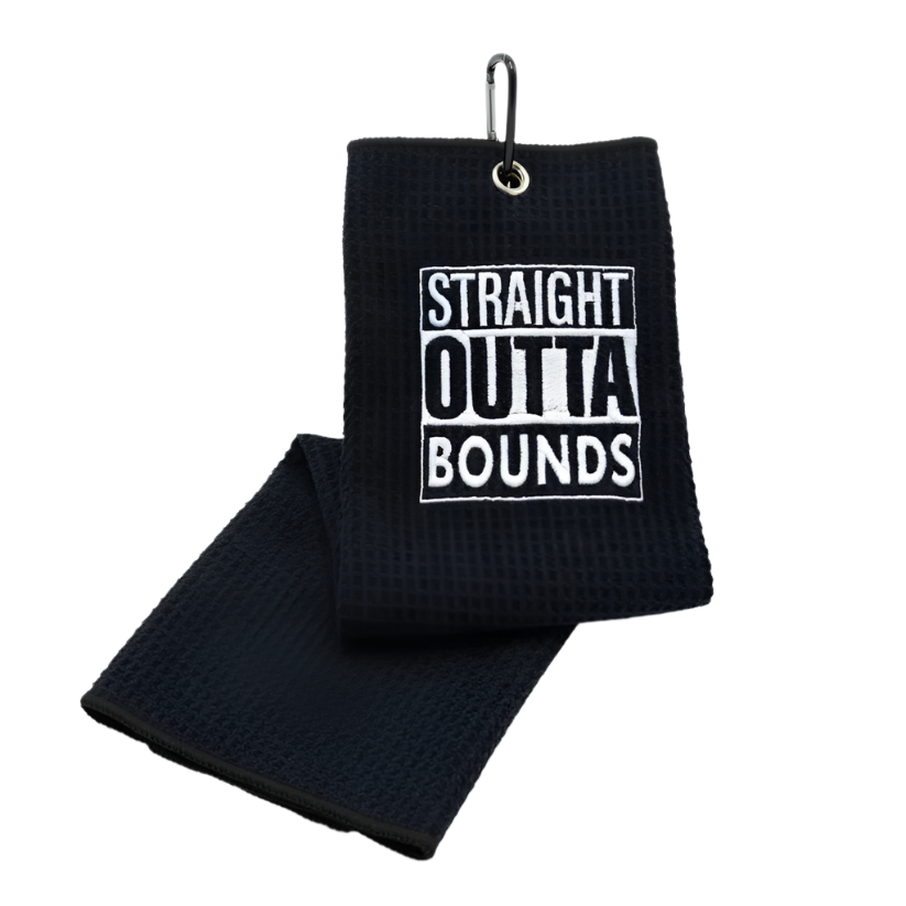 "Straight outta bounds" Towel