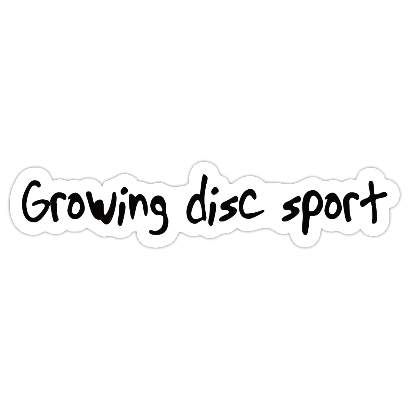 "Growing Disc Sport" Sticker